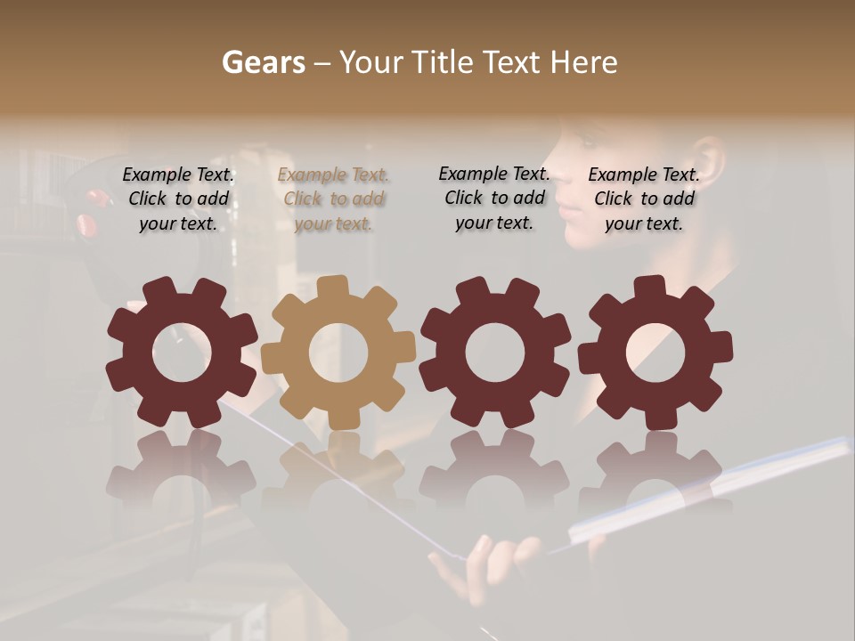 Data Woman Girl PowerPoint Template