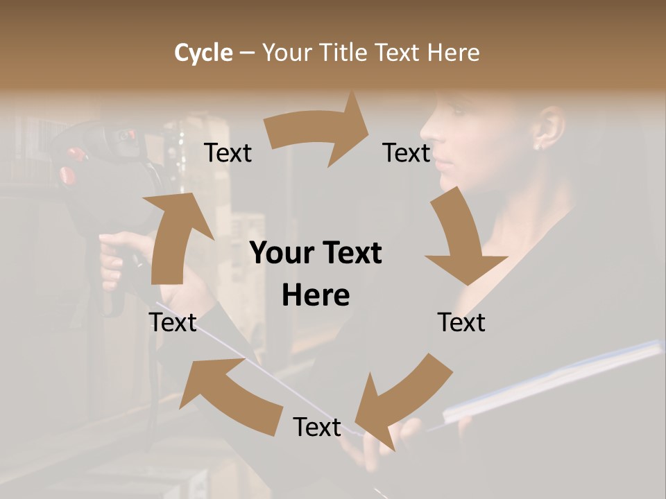 Data Woman Girl PowerPoint Template