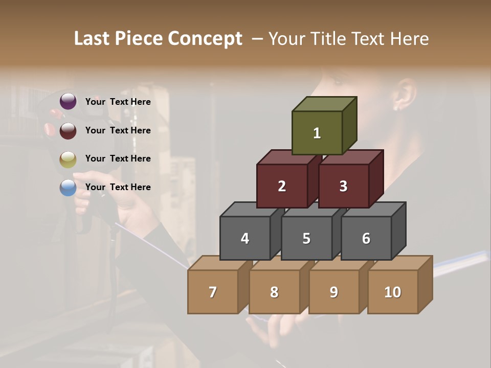 Data Woman Girl PowerPoint Template