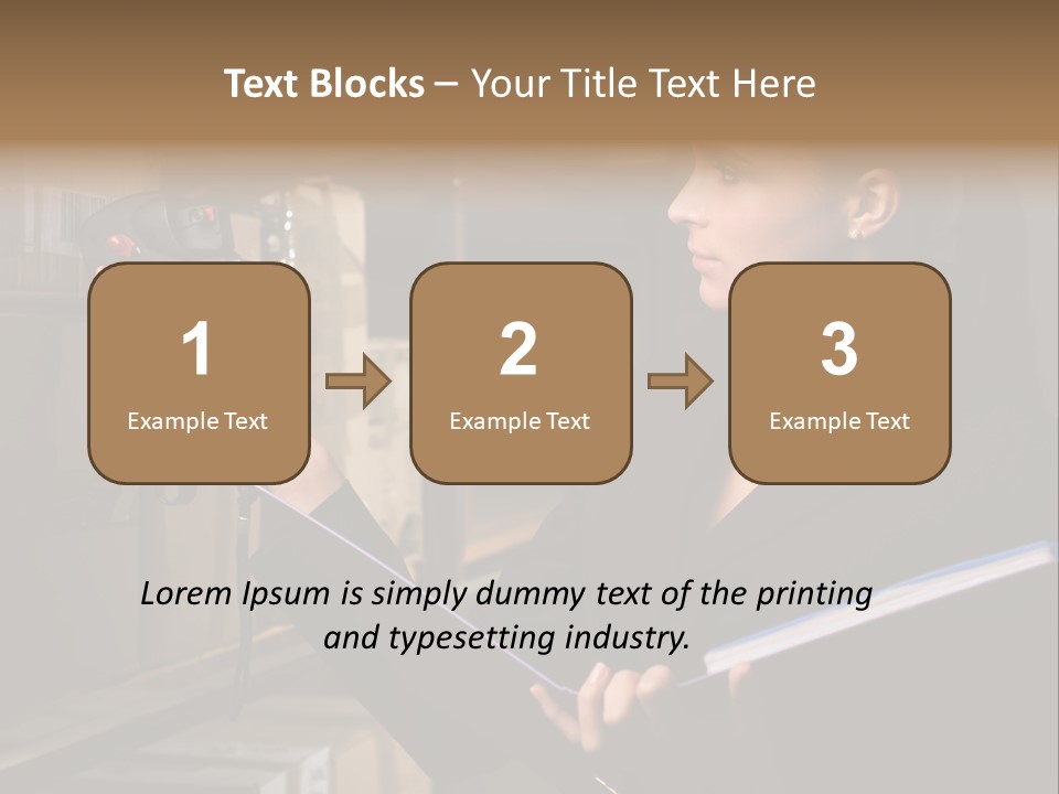 Data Woman Girl PowerPoint Template