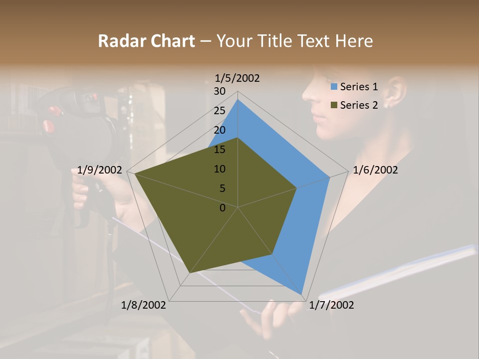 Data Woman Girl PowerPoint Template