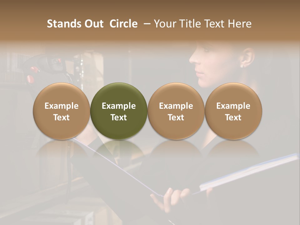 Data Woman Girl PowerPoint Template