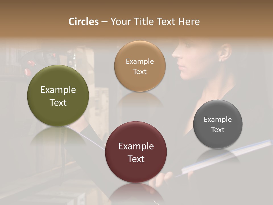 Data Woman Girl PowerPoint Template