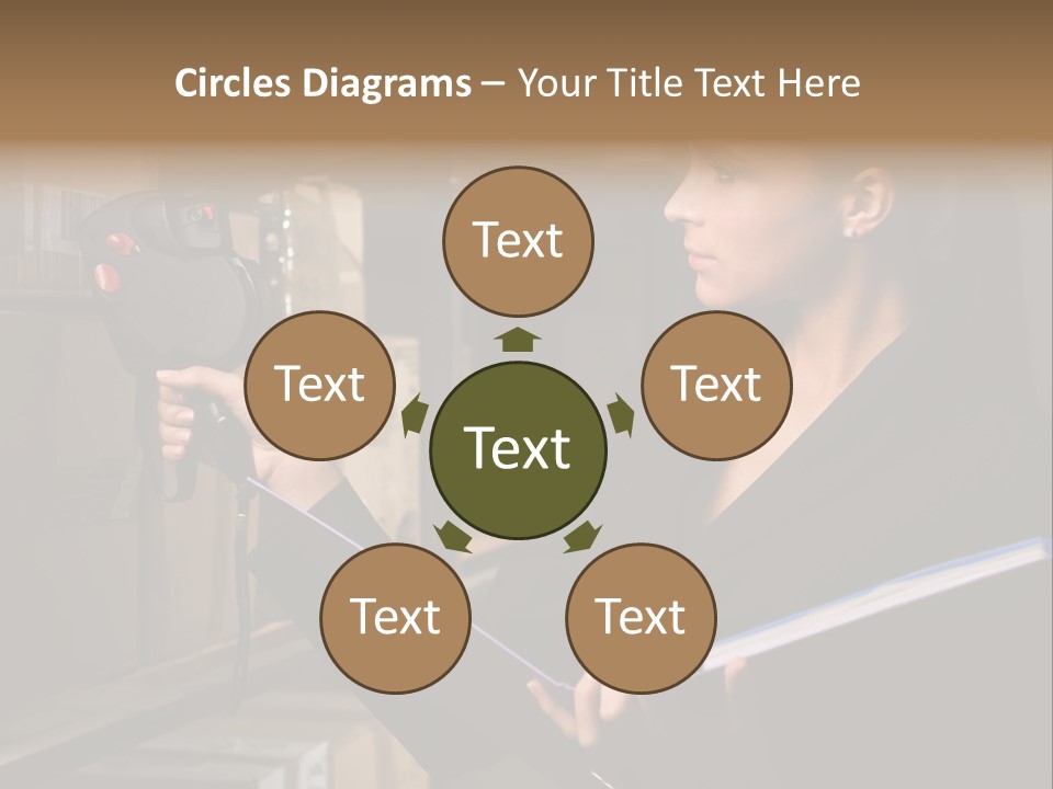 Data Woman Girl PowerPoint Template