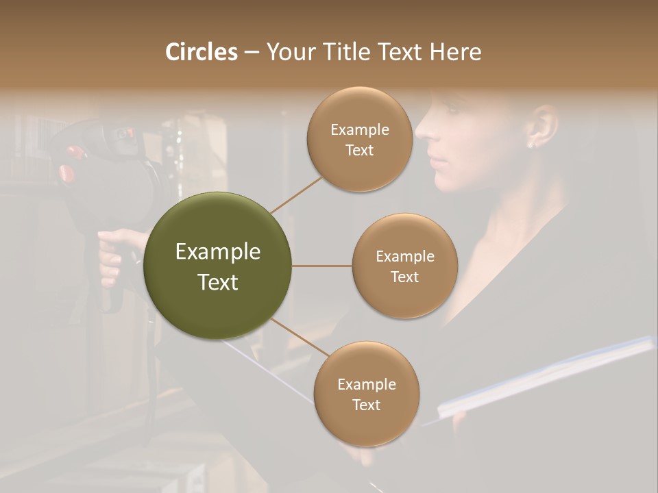 Data Woman Girl PowerPoint Template