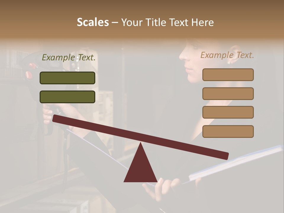 Data Woman Girl PowerPoint Template