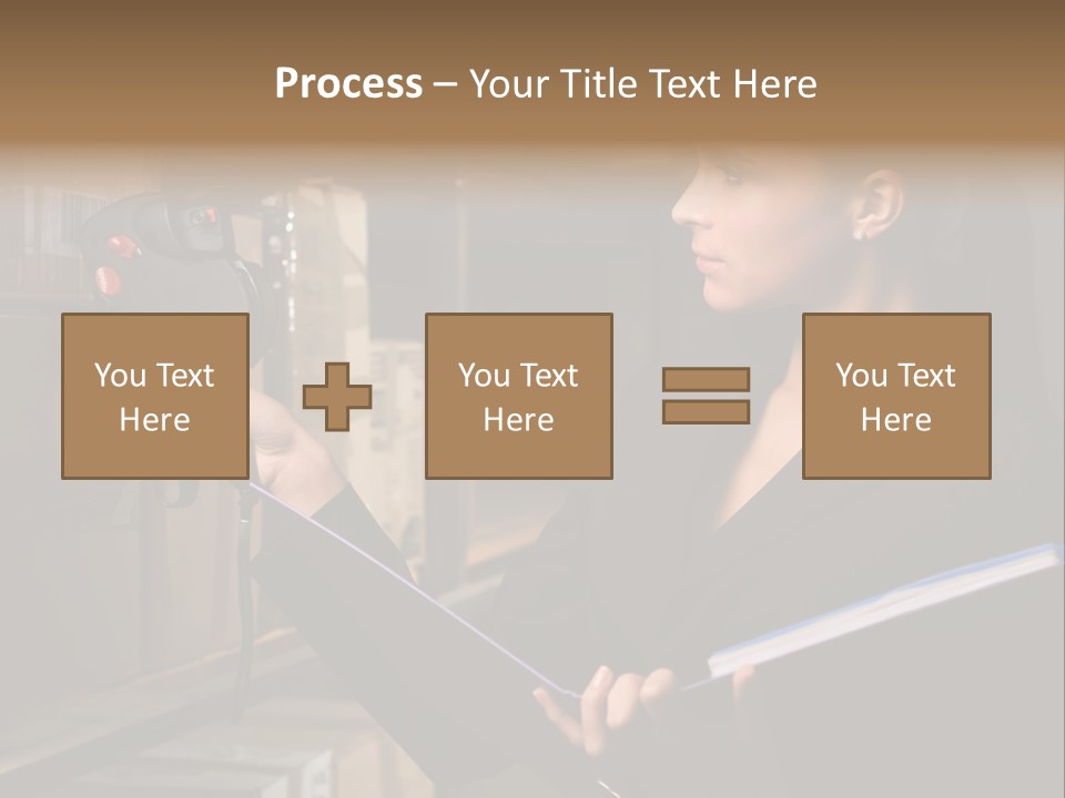 Data Woman Girl PowerPoint Template