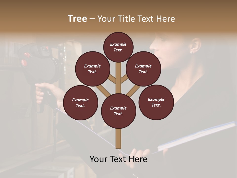 Data Woman Girl PowerPoint Template