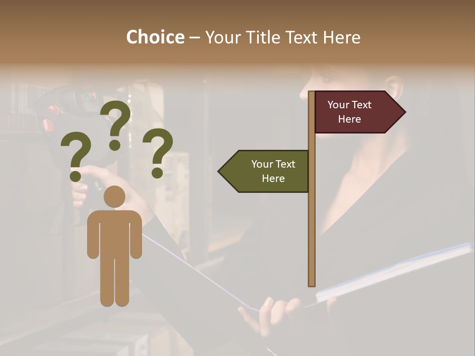 Data Woman Girl PowerPoint Template