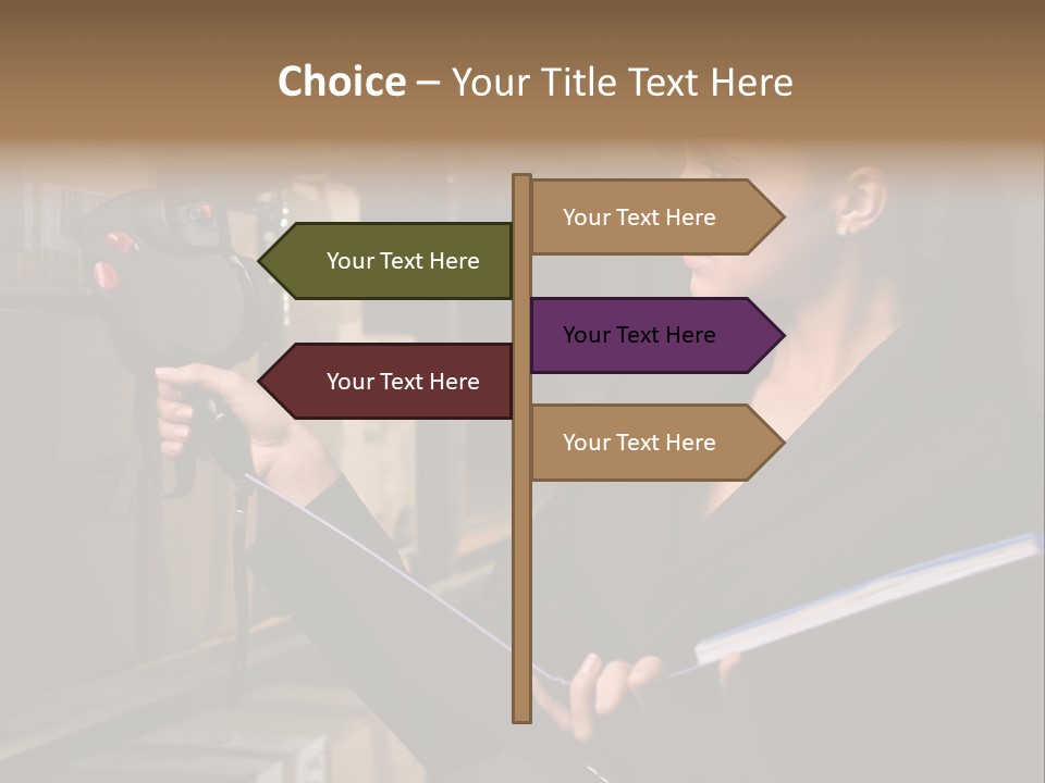 Data Woman Girl PowerPoint Template