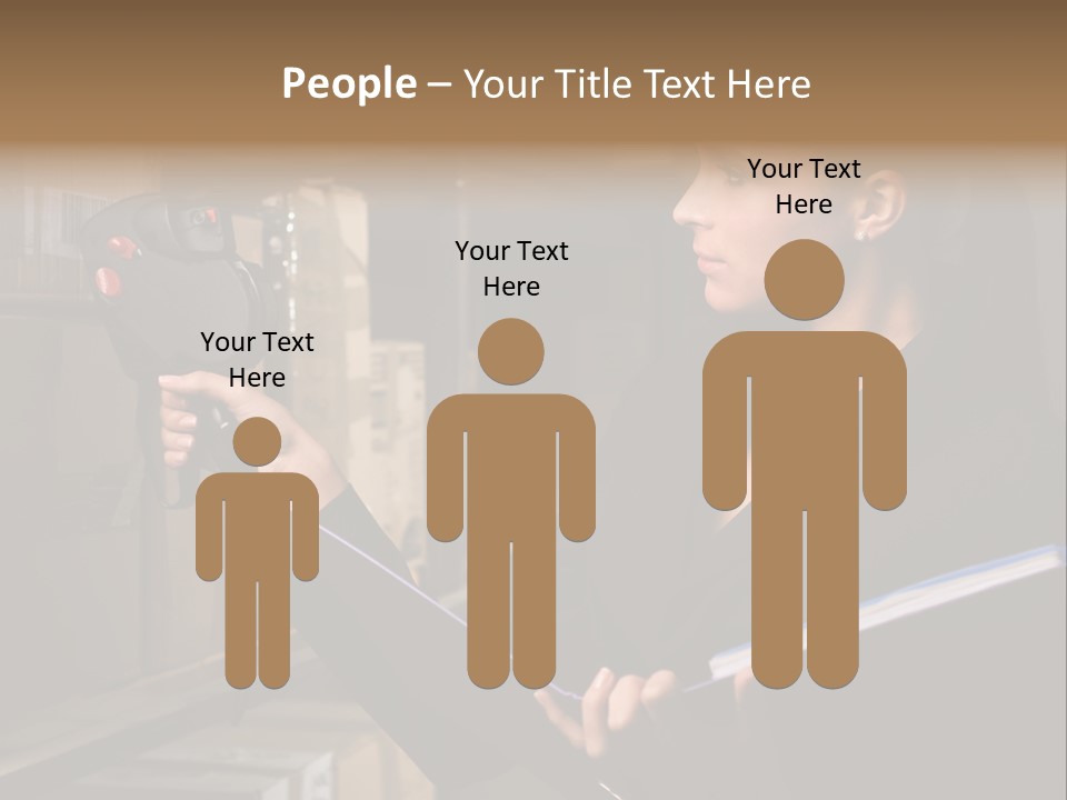 Data Woman Girl PowerPoint Template