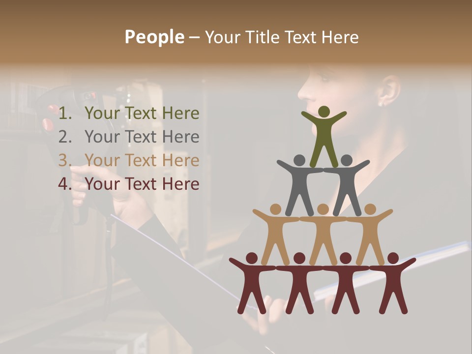 Data Woman Girl PowerPoint Template