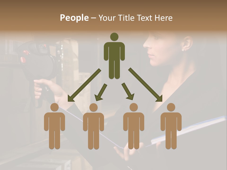 Data Woman Girl PowerPoint Template