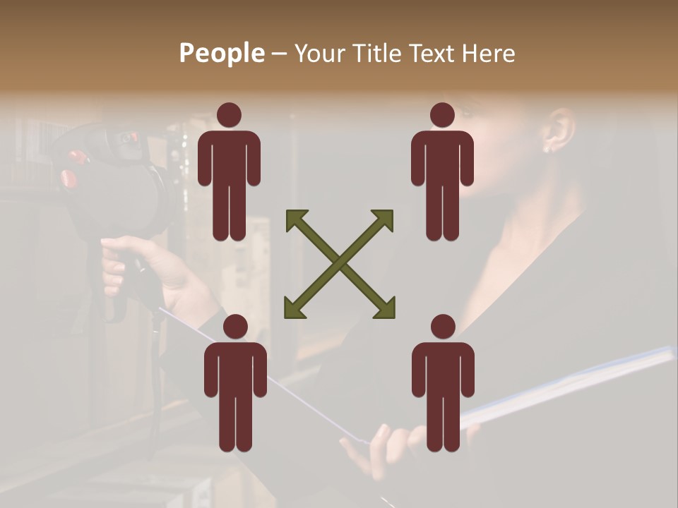 Data Woman Girl PowerPoint Template