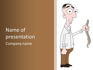 Treat Chiropractic Illustration PowerPoint Template