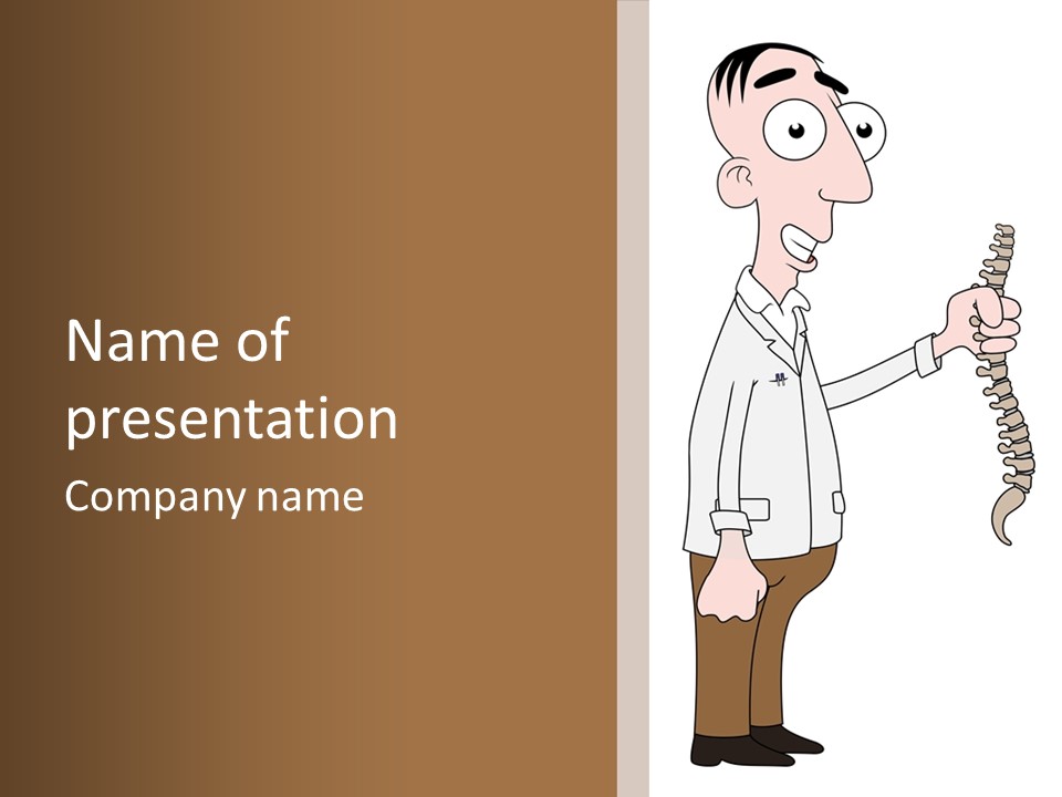 Treat Chiropractic Illustration PowerPoint Template