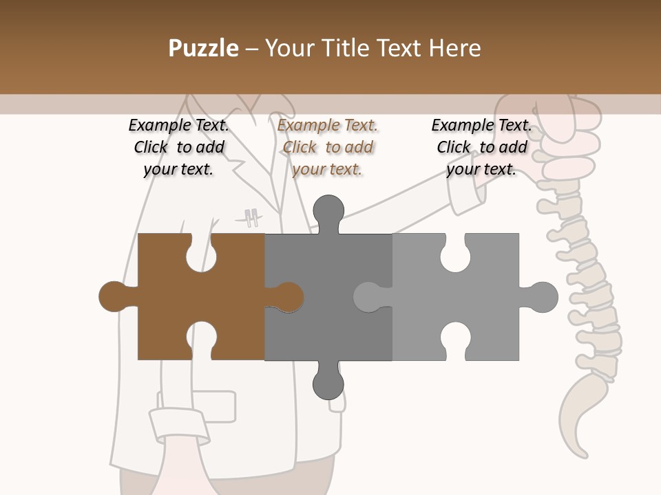 Treat Chiropractic Illustration PowerPoint Template