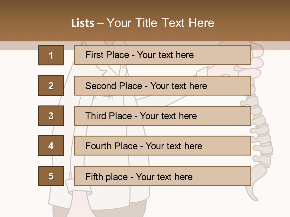 Treat Chiropractic Illustration PowerPoint Template