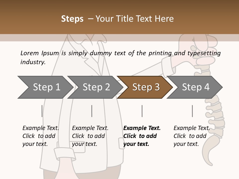 Treat Chiropractic Illustration PowerPoint Template