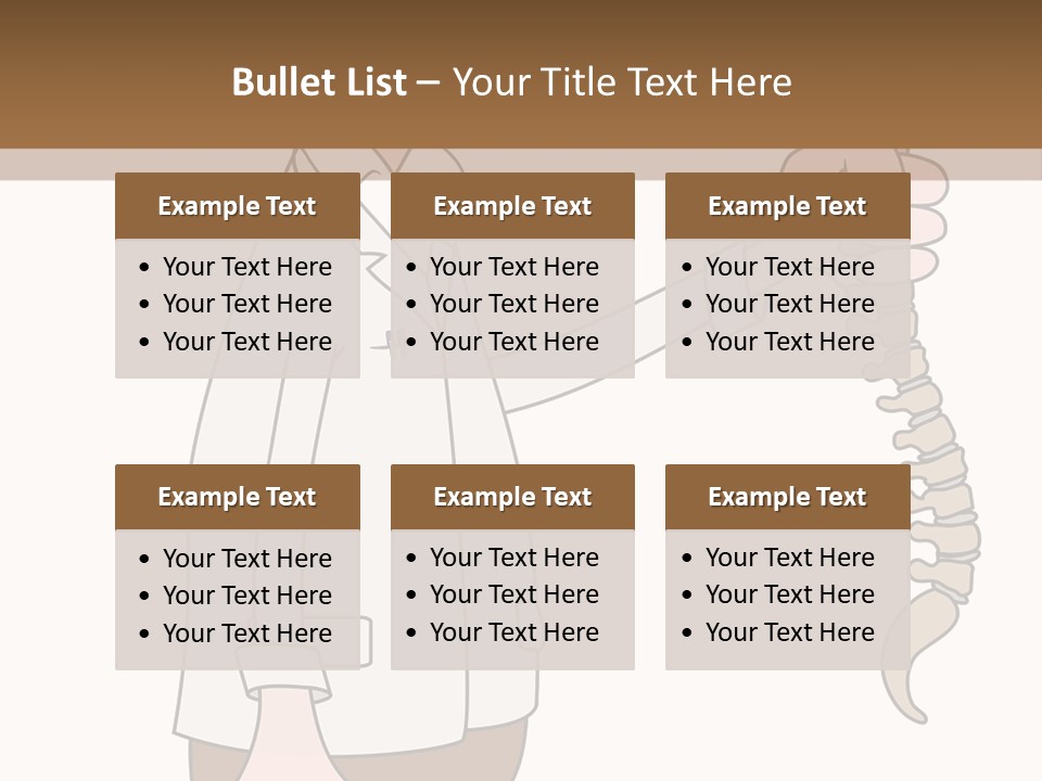 Treat Chiropractic Illustration PowerPoint Template