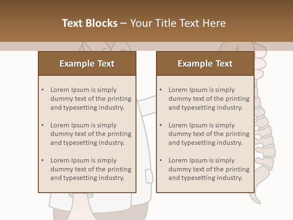 Treat Chiropractic Illustration PowerPoint Template