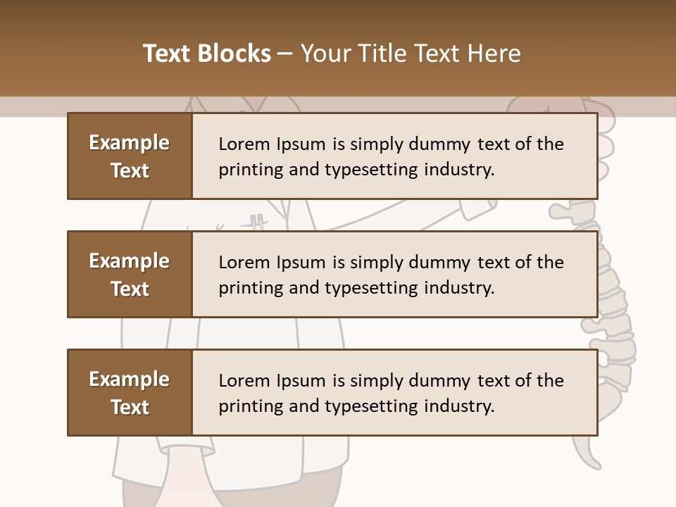 Treat Chiropractic Illustration PowerPoint Template