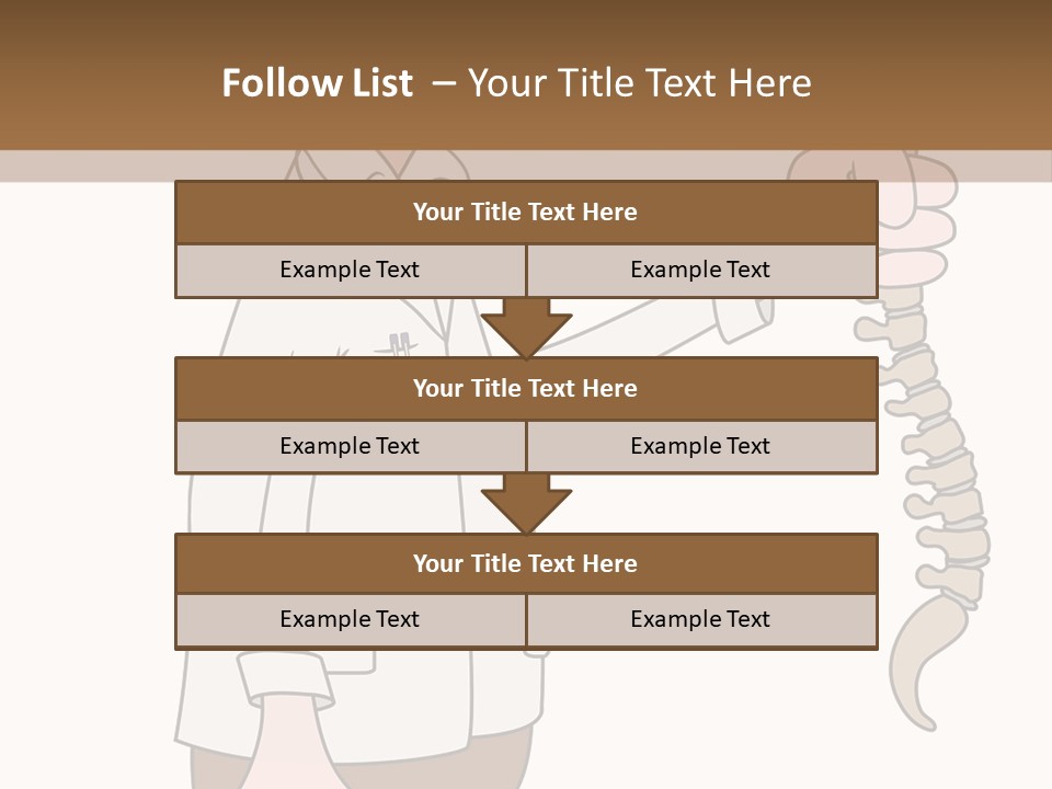 Treat Chiropractic Illustration PowerPoint Template