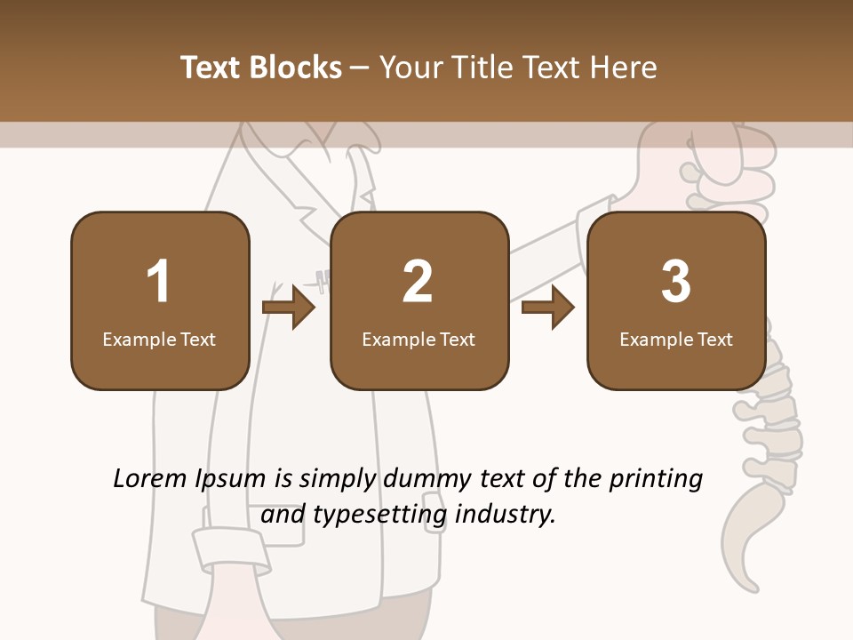 Treat Chiropractic Illustration PowerPoint Template
