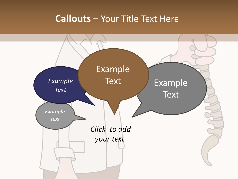 Treat Chiropractic Illustration PowerPoint Template