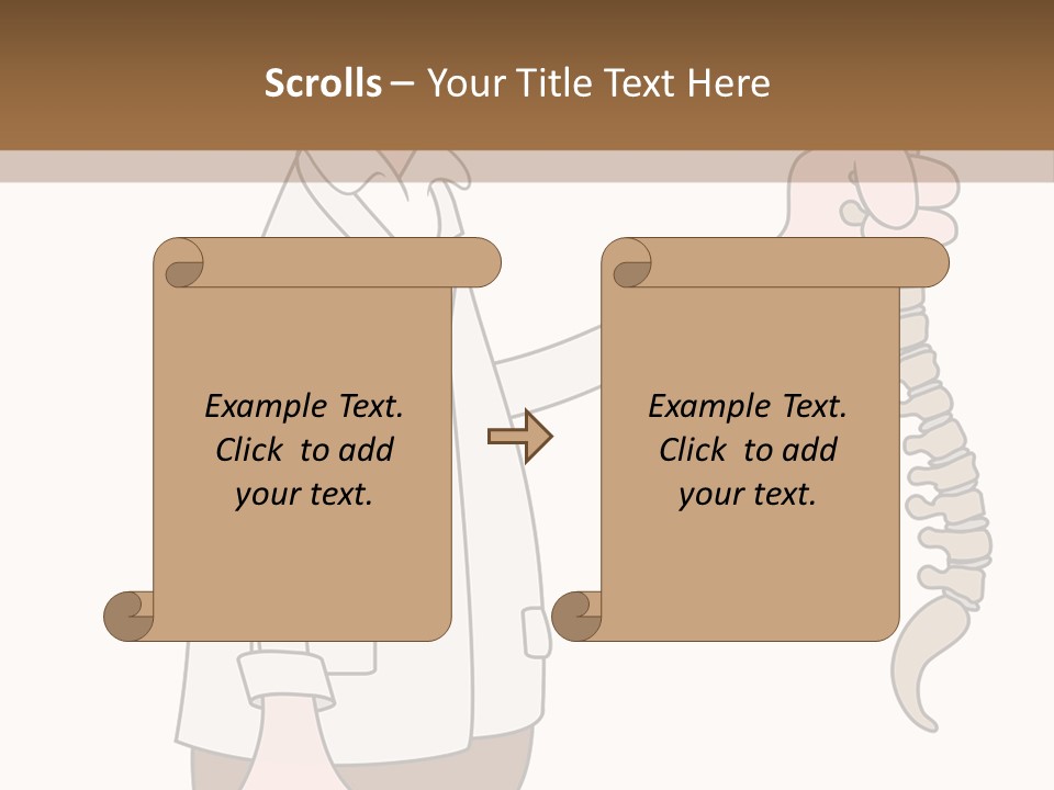 Treat Chiropractic Illustration PowerPoint Template