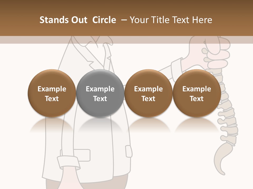 Treat Chiropractic Illustration PowerPoint Template