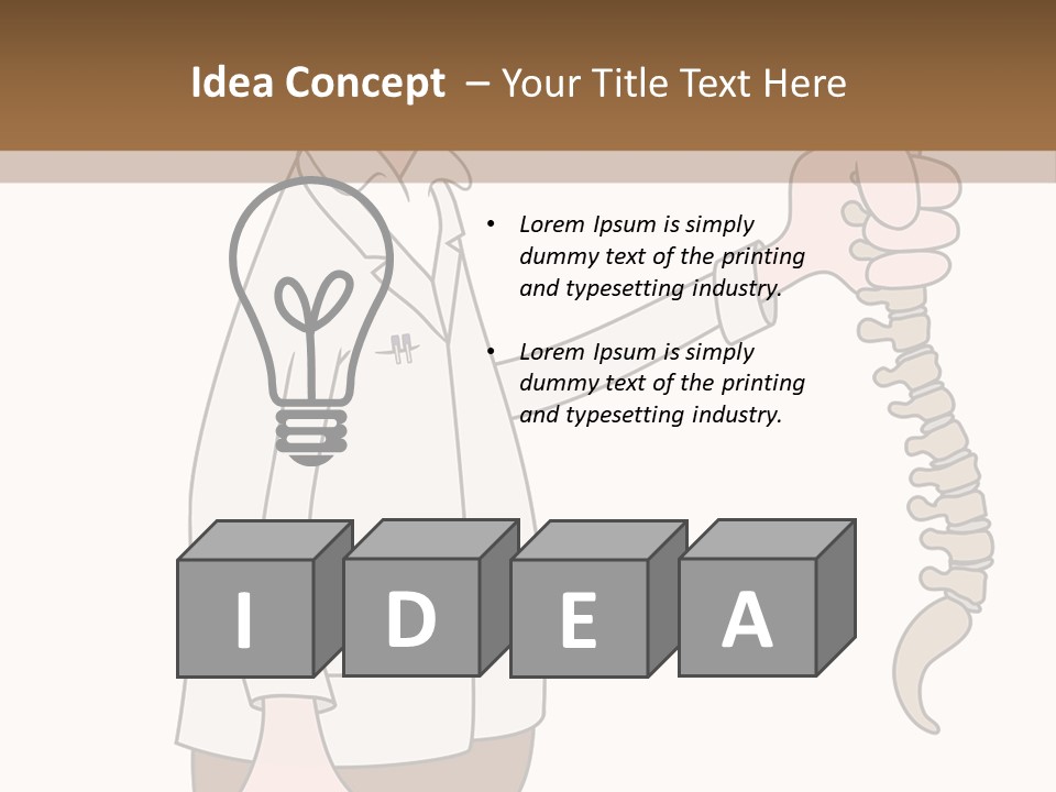 Treat Chiropractic Illustration PowerPoint Template