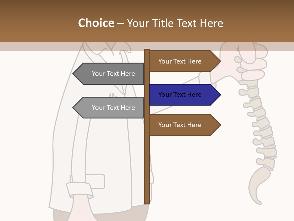 Treat Chiropractic Illustration PowerPoint Template