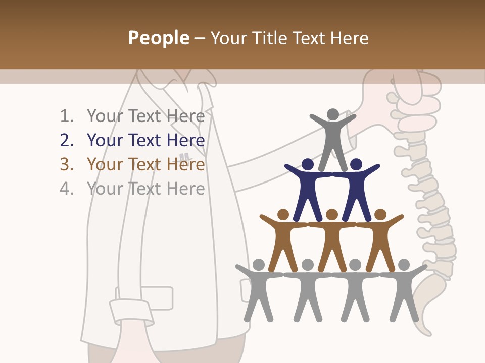 Treat Chiropractic Illustration PowerPoint Template