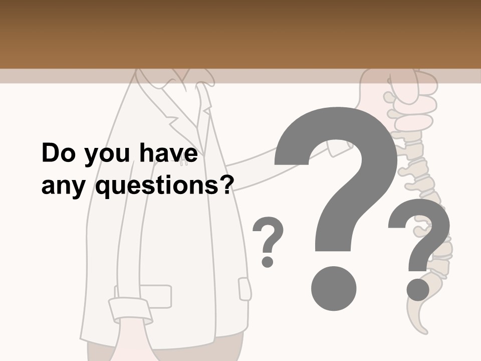 Treat Chiropractic Illustration PowerPoint Template