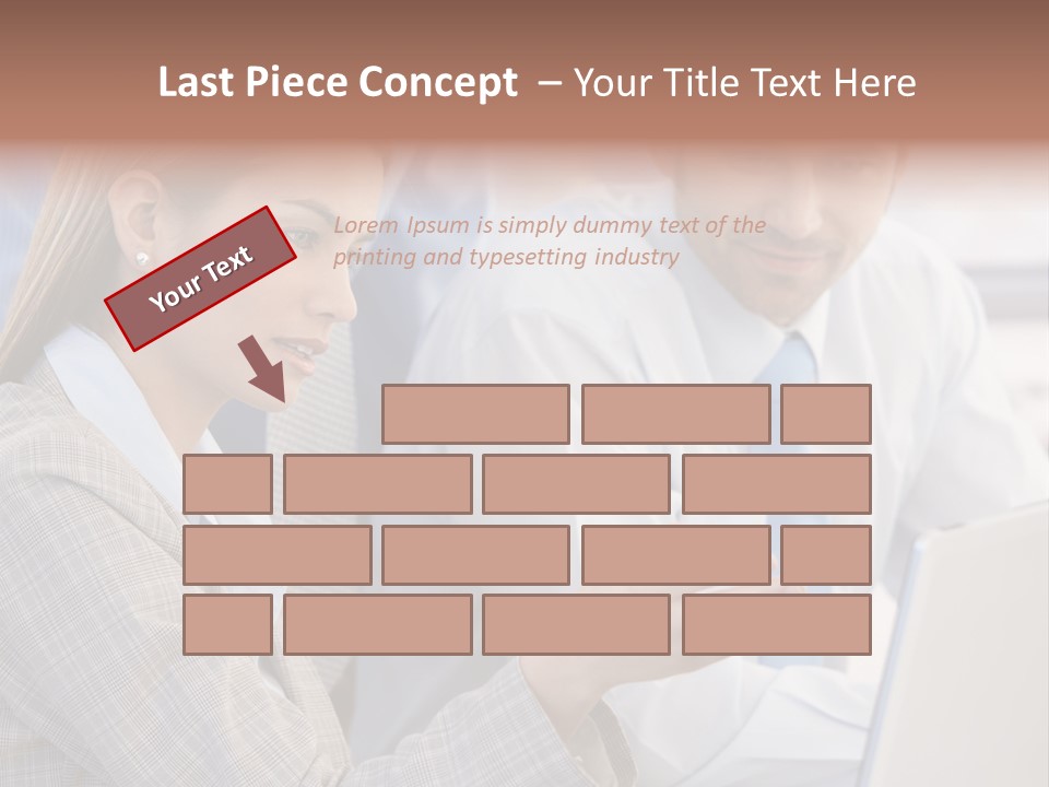Teamwork Colleagues Three PowerPoint Template