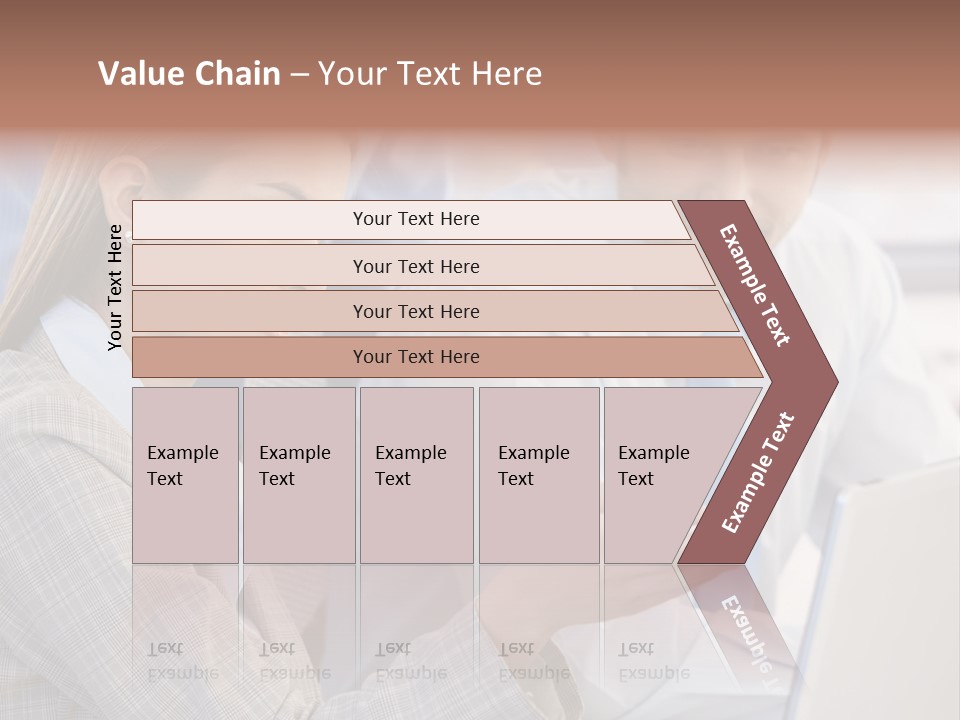 Teamwork Colleagues Three PowerPoint Template