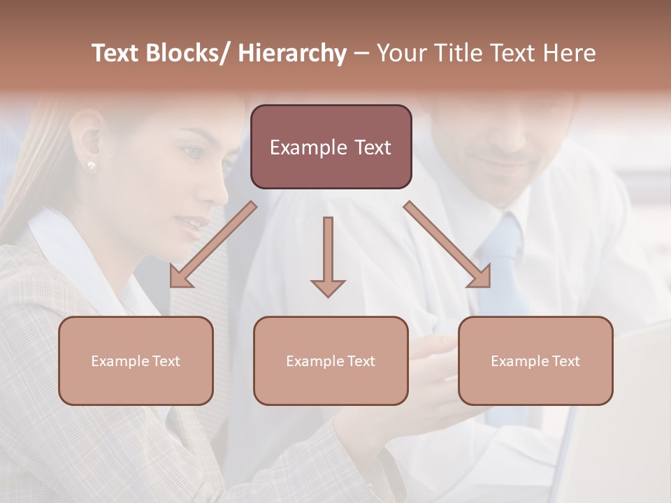 Teamwork Colleagues Three PowerPoint Template