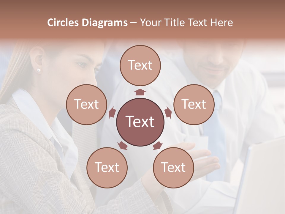 Teamwork Colleagues Three PowerPoint Template