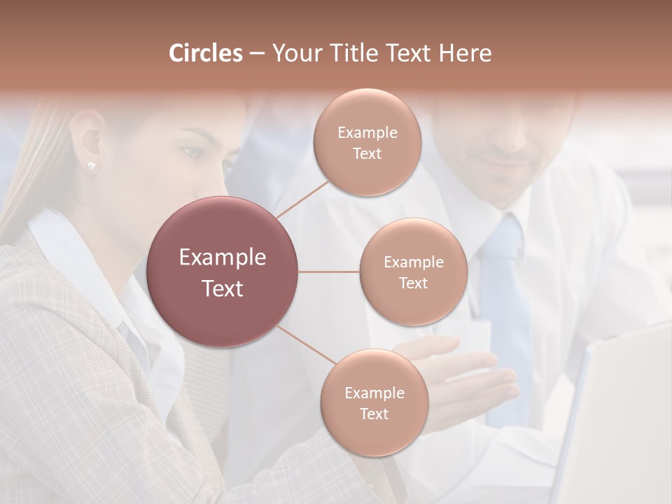 Teamwork Colleagues Three PowerPoint Template