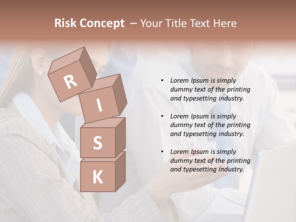 Teamwork Colleagues Three PowerPoint Template