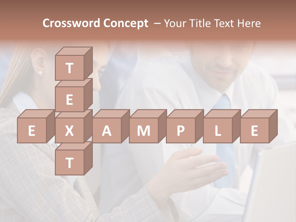 Teamwork Colleagues Three PowerPoint Template