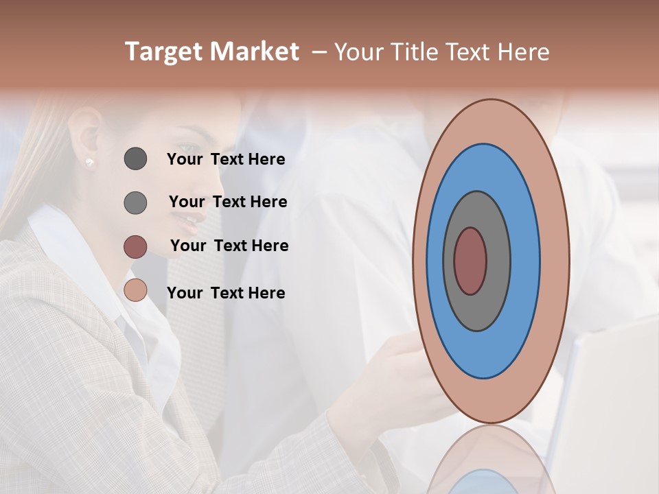 Teamwork Colleagues Three PowerPoint Template