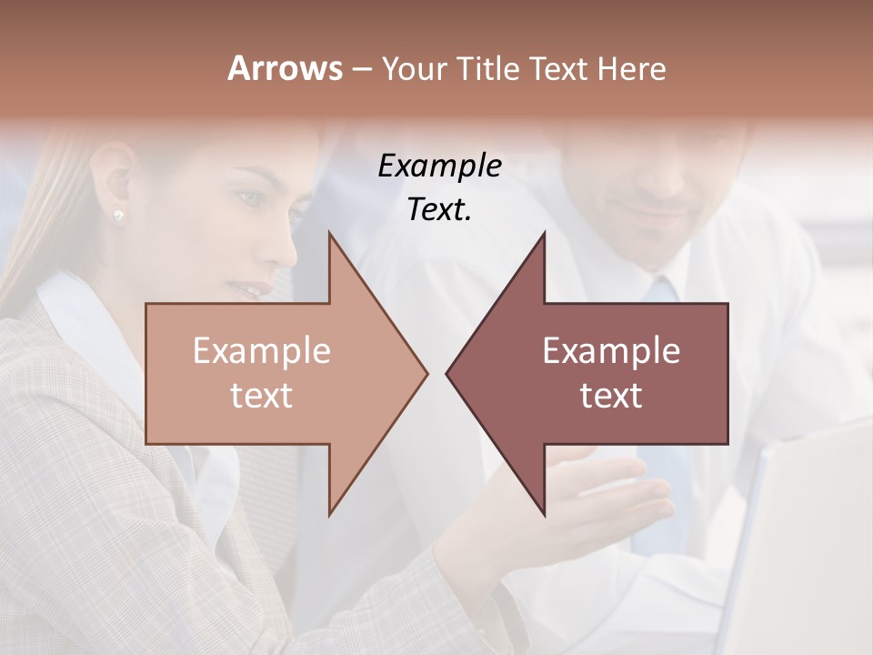 Teamwork Colleagues Three PowerPoint Template