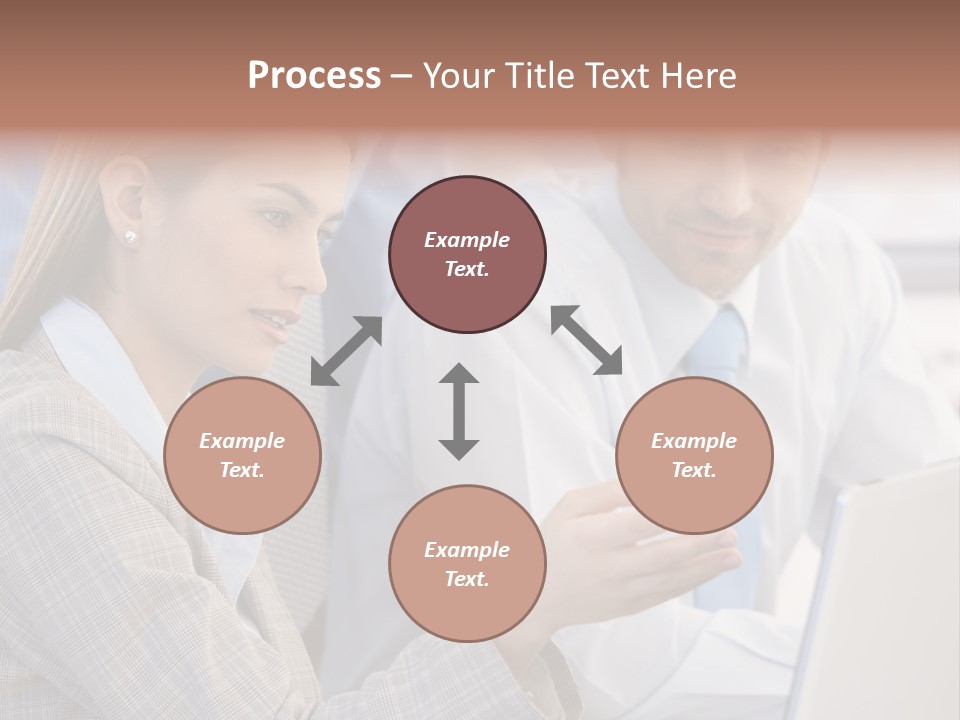 Teamwork Colleagues Three PowerPoint Template