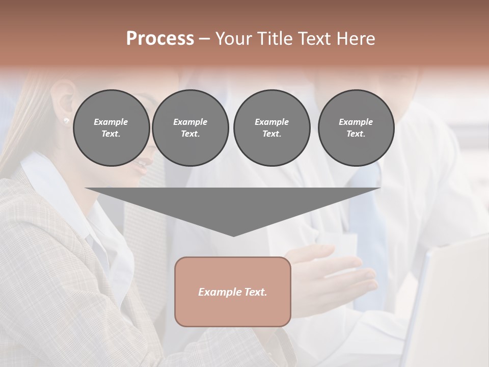 Teamwork Colleagues Three PowerPoint Template