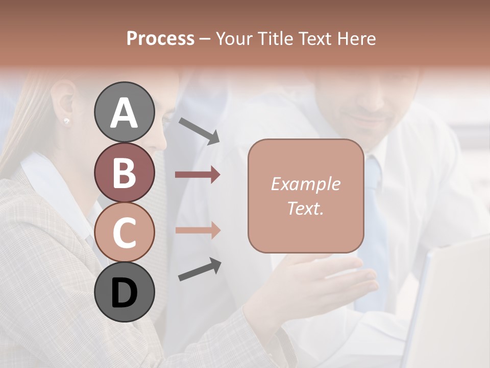 Teamwork Colleagues Three PowerPoint Template