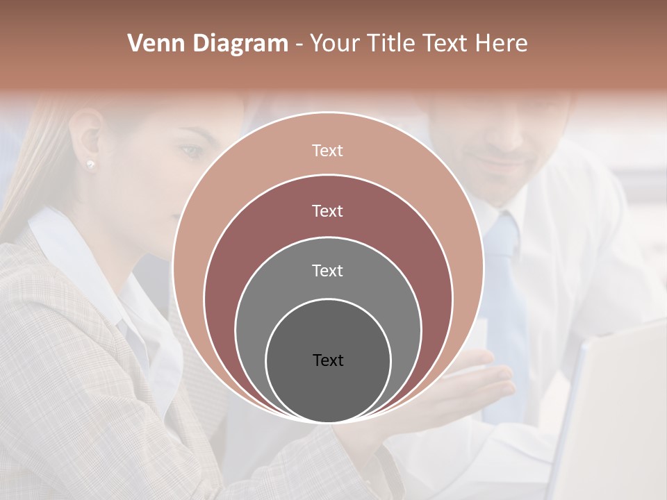 Teamwork Colleagues Three PowerPoint Template