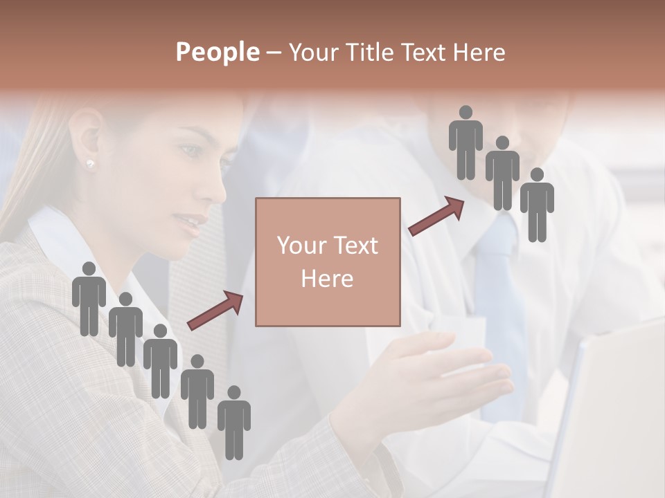 Teamwork Colleagues Three PowerPoint Template