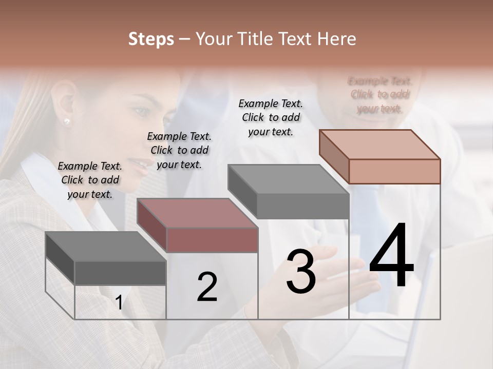 Teamwork Colleagues Three PowerPoint Template